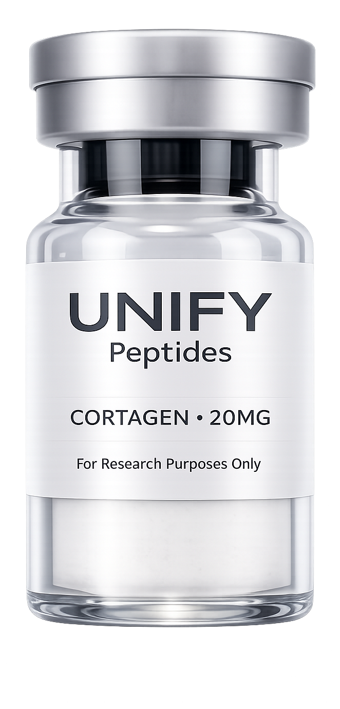 UNIFY Cortagen research peptide vial