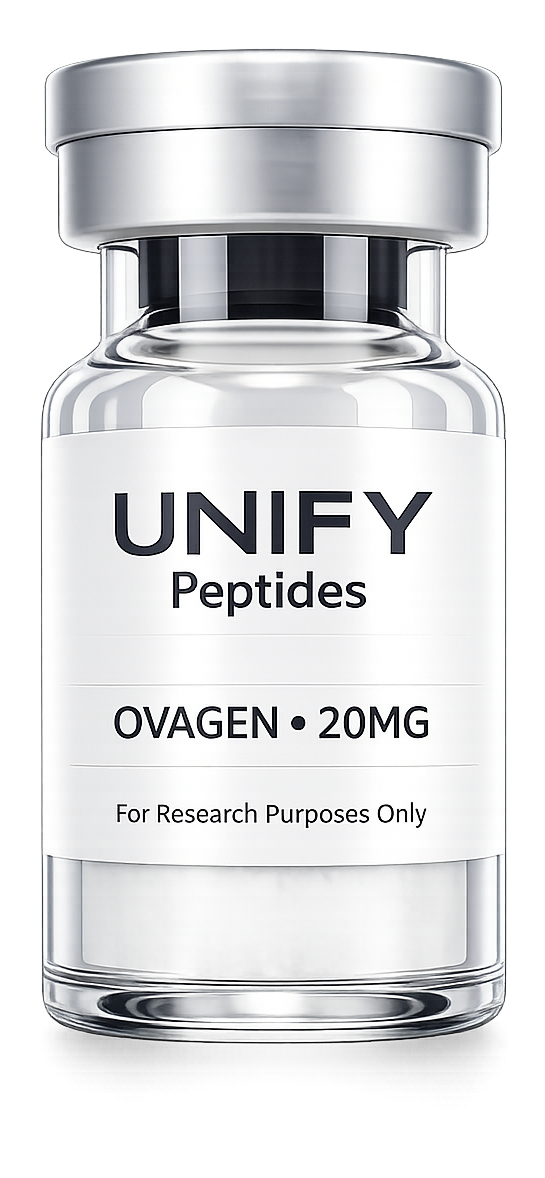 UNIFY Ovagen research peptide vial